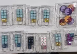 Pokemon TCG 10 Sets Of Dice and 3 Sets Of Markers Lot - Image 1
