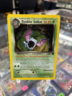 GERMAN Holo Foil Dark Dunkles Golbat 7/82 Team Rocket Set Pokemon Cards LP - Image 1