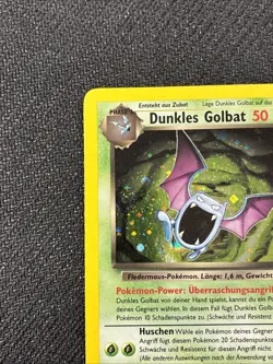 GERMAN Holo Foil Dark Dunkles Golbat 7/82 Team Rocket Set Pokemon Cards LP - Image 4