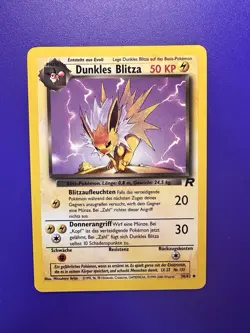 DUNKLES BLITZKA DARK JOLTEON GERMAN 38/82 2000 POKEMON TCG - Image 1