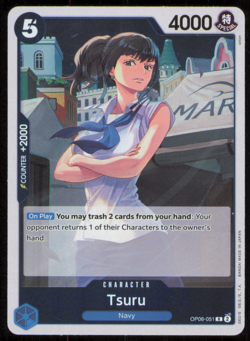 Tsuru OP06-051 One Piece Card Game OP-06 Wings Of The Captain NM FOIL - Image 1