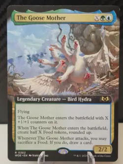 MTG Wilds Of Eldraine Extended Art Card #362 The Goose Mother - Image 1
