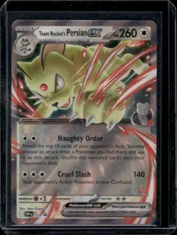 Pokemon SV: Scarlet & Violet Promo Cards #218 Team Rocket's Persian ex - Image 1