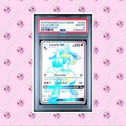 PSA 10 Lucario GX SV64/SV94 2019 Sun & Moon FA Hidden Fates FA Card A TCGKITTEN - Image 1