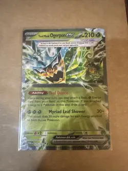 Teal Mask Ogerpon ex 025/167 Double Rare Texture Holo Pokemon Card Twilight Masq - Image 1