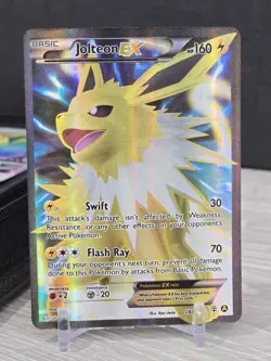 Pokemon Card TCG Jolteon EX 28a/83 Generations Ultra Rare Holo Full Art NM - Image 3