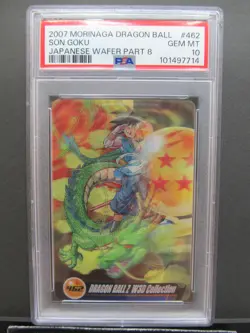 PSA 10| 2007 Dragon Ball Morinaga Wafer Card Son Goku #462 Part 8 3D Hologram - Image 3