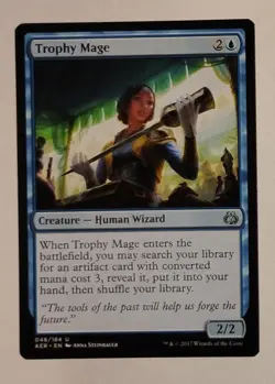 Trophy Mage Regular 048/201 Uncommon Magic The Gathering Card MTG TCG 2017 AER - Image 1