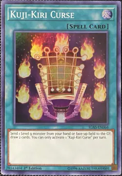 Kuji-Kiri Curse IGAS-EN066 Ignition Assault 1st Edition - Yugioh Card - Image 1