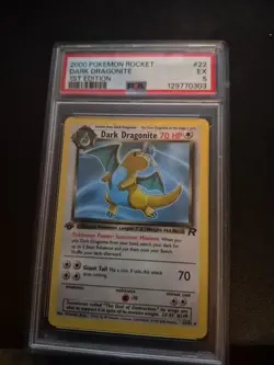 2000 POKEMON ROCKET #22 DARK DRAGONITE 1ST EDITION PSA 5 - Image 1