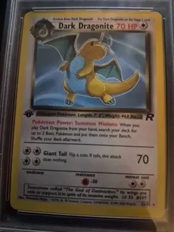 2000 POKEMON ROCKET #22 DARK DRAGONITE 1ST EDITION PSA 5 - Image 2