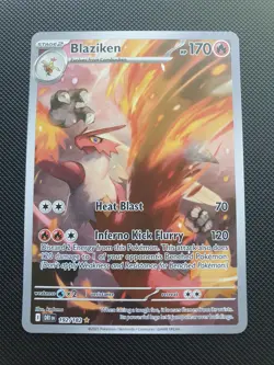 Blaziken 192/182 Destined Rivals Illustration Rare 2025 Pokemon TCG Card - Image 1