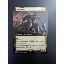 Warg Rider Extended Art - LTR 831 Rare - MTG Magic The Gathering - Image 1
