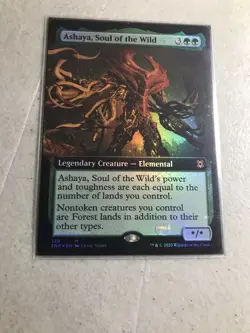 Ashaya, Soul of the Wild (Extended Art) #358 *Foil* (NM) - Zendikar Rising MTG - Image 1