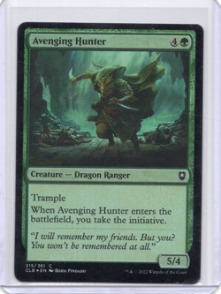 Avenging Hunter 215/361 CLB Foil Commander Legends MTG LP - Image 1