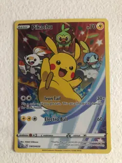 Pokemon TCG Pikachu SWSH020 SWSH: Sword & Shield Promo Cards Holo - Image 2