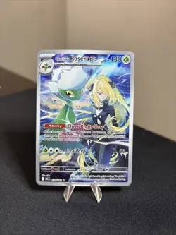 Pokemon S&V Destined Rivals Cynthia’s Roserade 184/182 Illustration Rare NM/Mint - Image 1