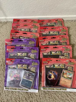 LOT OF 11 Pokemon Mega Evolution Ascended Heroes Tech Sticker Collection - Image 1