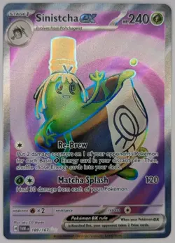 Sinistcha ex 189/167 Pokemon TCG S&V Twilight Masquerade Ultra Rare NM - Image 1