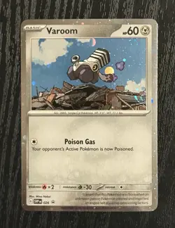 Varoom SVP026 Cosmos Holo SWIRL Black Star Promo Pokemon TCG Scarlet & Violet NM - Image 1