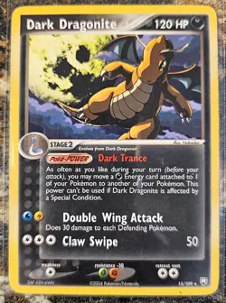 Pokemon 2004 Team Rocket Returns Dark Dragonite 15 LP or Better - Image 1