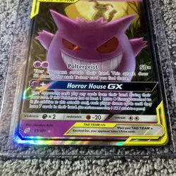 Pokemon Gengar & Mimikyu GX 53/181 Team Up Holo Ultra Rare. - Image 4