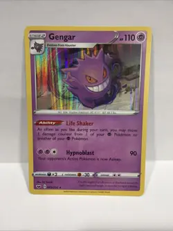 Pokemon TCG Gengar 085/202SWSH01 Sword & Shield Holo - Image 1
