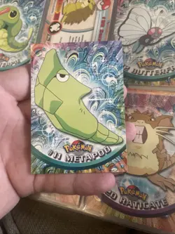 Pokemon TCG Topps Metapod #11 Black Logo 2nd Ed non holo NM 1999-00 - Image 1