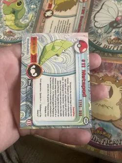 Pokemon TCG Topps Metapod #11 Black Logo 2nd Ed non holo NM 1999-00 - Image 2