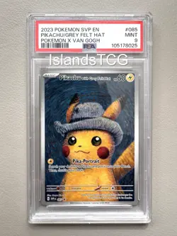 💥PSA 9 Pokemon Van Gogh Pikachu with Grey Felt Hat SVP EN #085 Promo New(Other) - Image 1