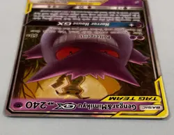 Pokemon TCG Gengar & Mimikyu GX Team Up Holo Ultra Rare And In Excellent Cond. - Image 4