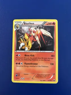 2012 POKEMON BLACK & WHITE DARK EXPLORERS 17 BLAZIKEN-HOLO COSMOS - Image 1
