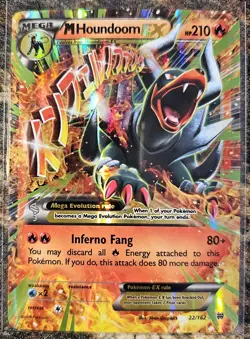 Pokemon BREAKthrough M Houndoom EX 22 NM or Better - Image 1