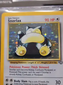 BGS 9 MINT Snorlax 1999 Jungle 11/64 Holo Rare Pokemon LOW BGS POP - Image 2