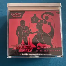 Pokemon Destined Rivals Pokemon Center ETB Sealed with case - Image 1