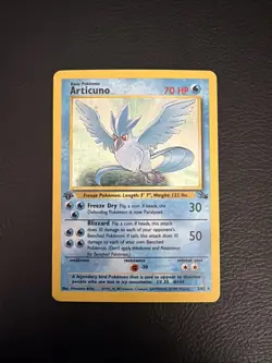 Pokemon TCG Articuno First Edition 2/62 Fossil Holo Rare - Image 1