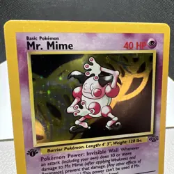 Pokemon Mr. Mime 22/64 First Edition Jungle Rare Non Holo WOTC 1999 - Image 2