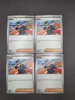 Judge 167/182 Uncommon Playset 4x Destined Rivals Pokemon TCG Mint NM - Image 1