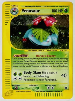 2002 Pokemon Expedition 30/165 Venusaur Holo Rare NM !! - Image 1