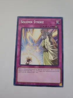 Yu-Gi-Oh! TCG Solemn Strike The Grand Creators GRCR-EN059 1st Edition Rare NM - Image 1