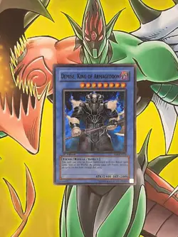 Yu-Gi-Oh! Demise, King of Armageddon SOI-EN035 Super Rare 1st Edition NM/LP - Image 1