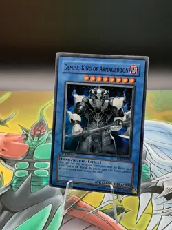 Yu-Gi-Oh! Demise, King of Armageddon SOI-EN035 Super Rare 1st Edition NM/LP - Image 2