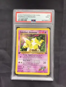 Pokemon: Gym Challenge 1st Edition Common: Sabrina's Drowzee 95/132 PSA 9 - Image 1