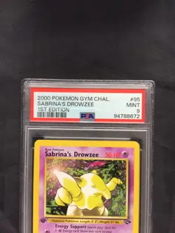 Pokemon: Gym Challenge 1st Edition Common: Sabrina's Drowzee 95/132 PSA 9 - Image 3