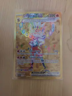 Pokemon TCG Cinderace ex 163 Black Star Promo NM Near Mint Gold - Image 1