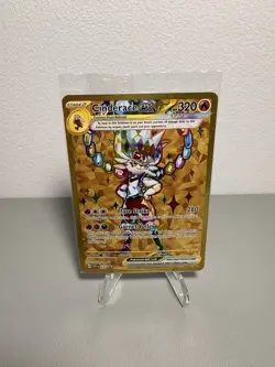 Pokemon TCG Cinderace EX SVP 163 Black Star Promo Card New Sealed - Image 1