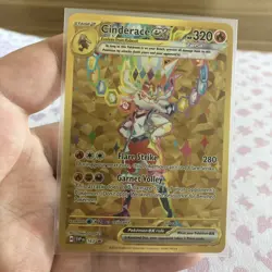 Pokemon TCG Cinderace ex 163 Black Star Promo NM Near Mint Gold - Image 1