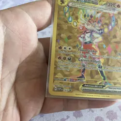 Pokemon TCG Cinderace ex 163 Black Star Promo NM Near Mint Gold - Image 2