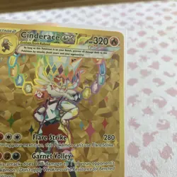 Pokemon TCG Cinderace ex 163 Black Star Promo NM Near Mint Gold - Image 4