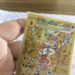 Pokemon TCG Cinderace ex 163 Black Star Promo NM Near Mint Gold - Image 5